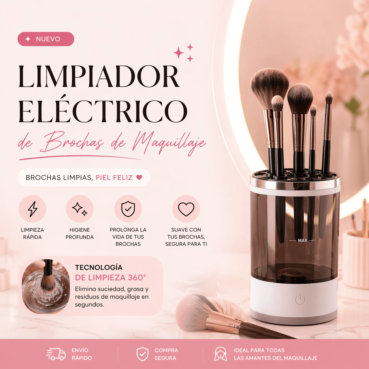 BrushClean Pro™ — Piel Limpia Sin Granitos En 30 Segundos