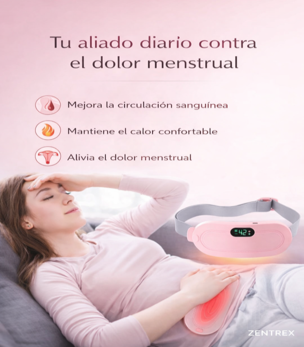 Cinturón Térmico Menstrual con Vibración - Alivio y Comodidad.