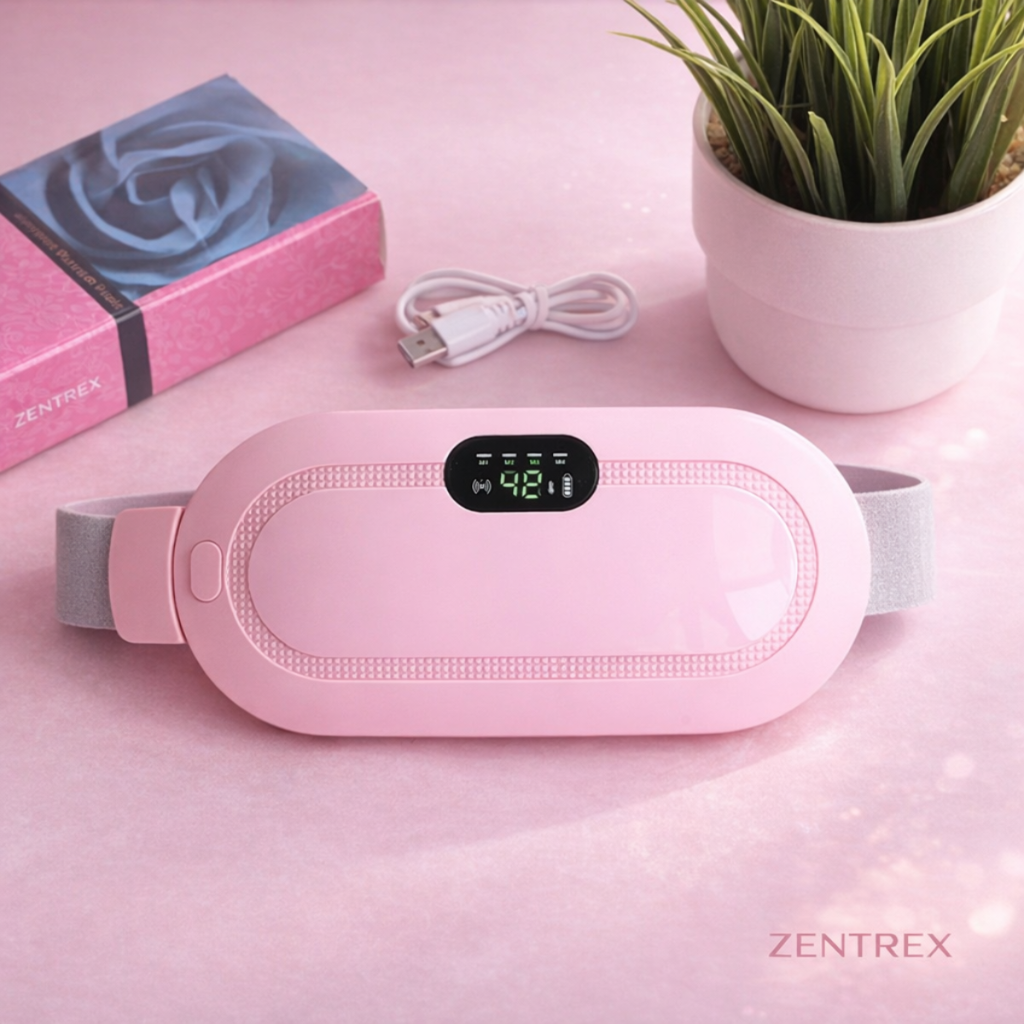 Cinturón Térmico Menstrual con Vibración - Alivio y Comodidad.