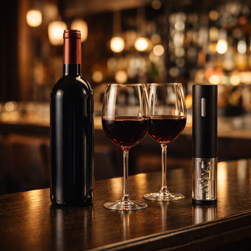 Abridor de Vino Eléctrico 5 en 1™ – Elegancia y Comodidad