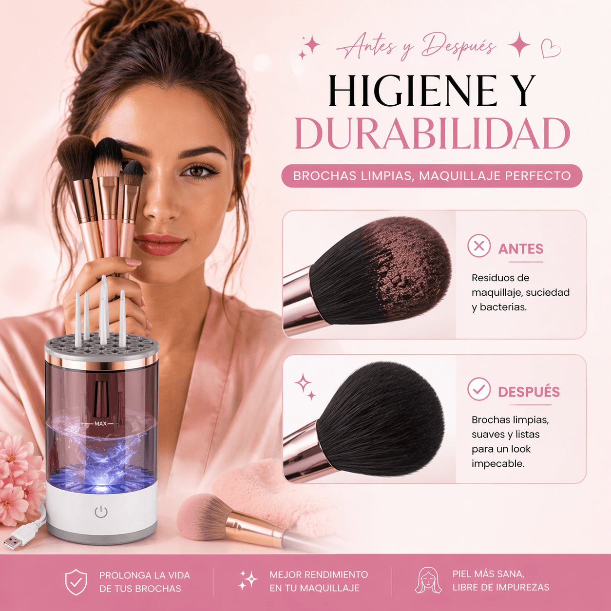 BrushClean Pro™ — Piel Limpia Sin Granitos En 30 Segundos