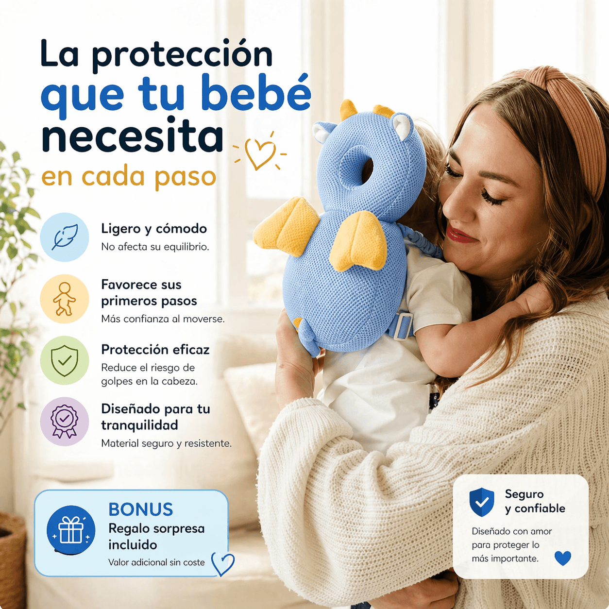 BabyShield™ — Protege su Cabeza mientras Aprende