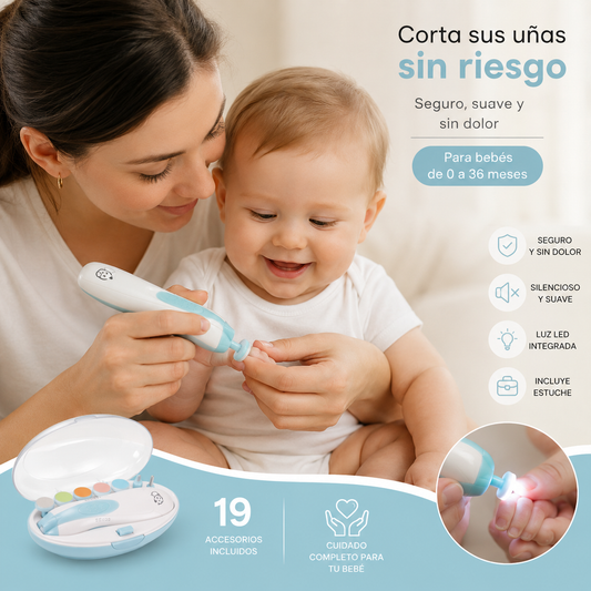Corta Uñas Bebé™ — Kit de Manicura 20 en 1 Segura para Bebés