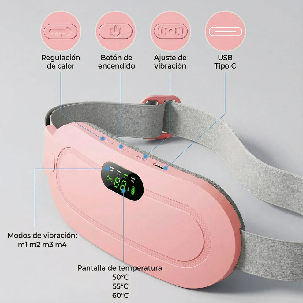 Alivio del Dolor en Minutos-Cinturón Térmico Menstrual™